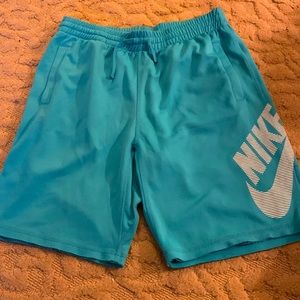 Nike SB Mens Aqua color gym shorts. Size large